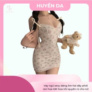 Váy ngủ sexy dáng ôm hai dây