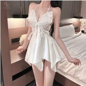 Váy ngủ lụa cánh bướm có mút sexy