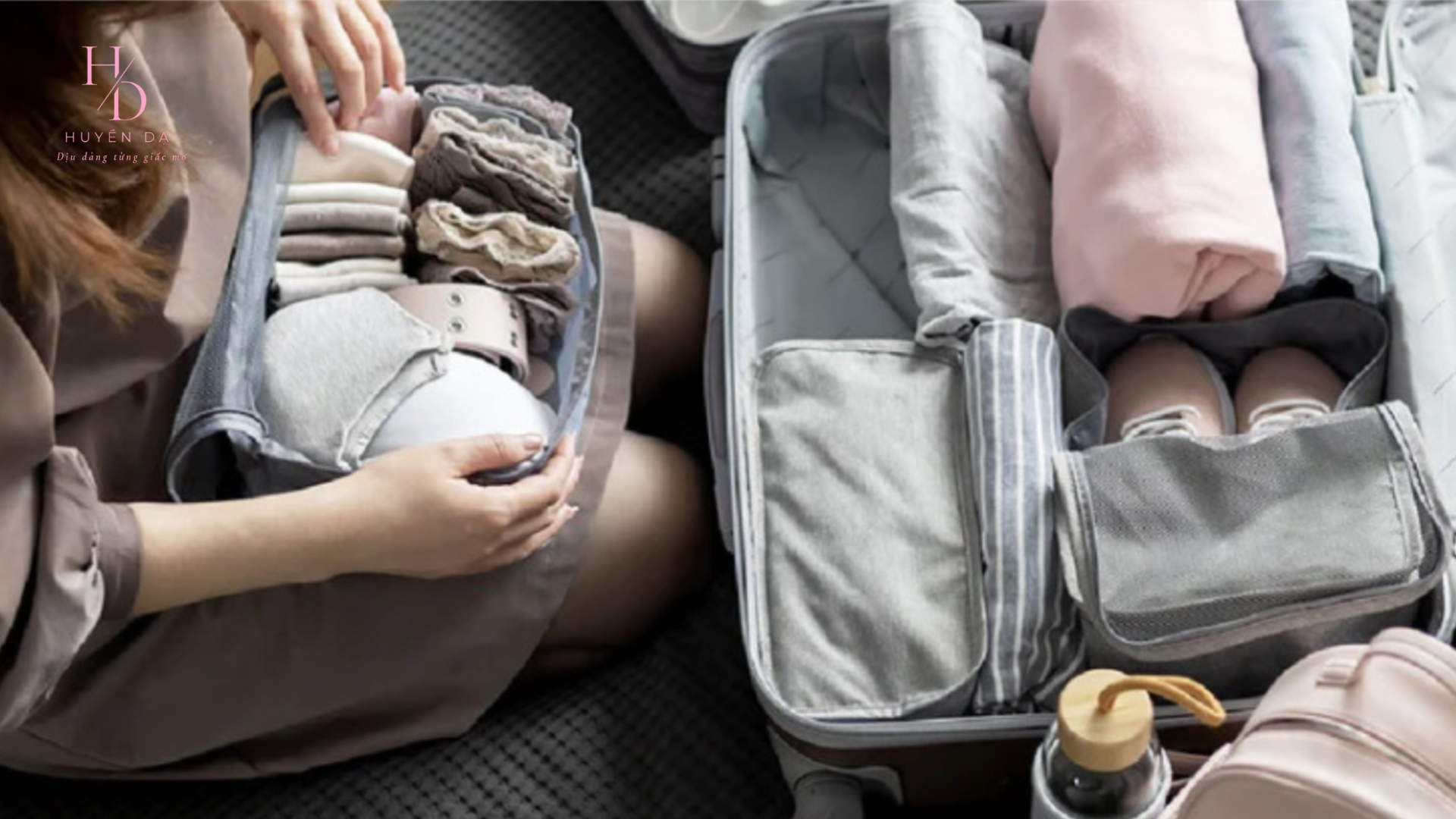 Sắp xếp đồ lót nữ đi du lịch