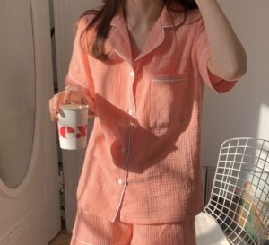  Pijama Vải Xô Thoáng Khí