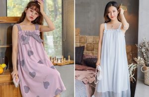 Đầm ngủ 2 dây dễ thương cho nữ