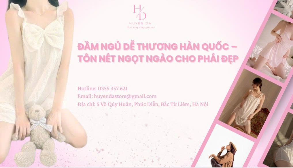 đầm ngủ dễ thương Hàn Quốc