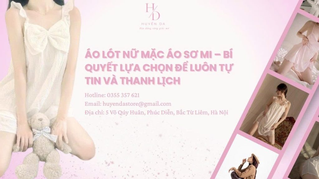 Áo lót nữ mặc áo sơ mi