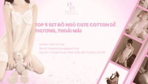 Top 5 Set đồ ngủ cute cotton dễ thương, thoải mái