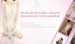 set đồ lót nữ 3 món