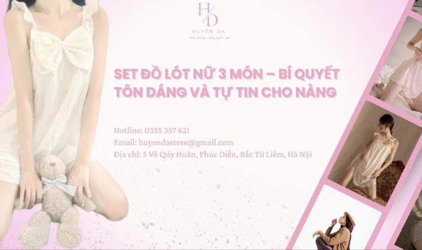 set đồ lót nữ 3 món